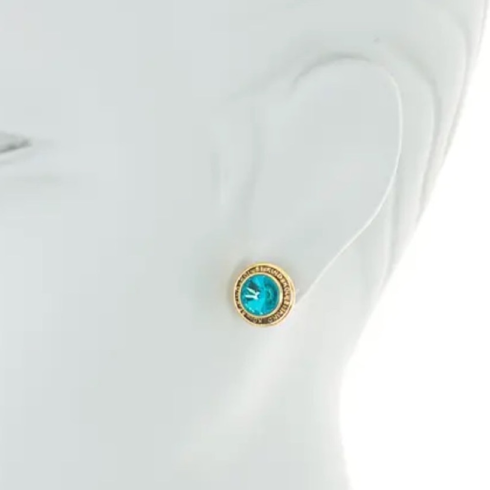 NWOT Be Kind Round Stud Earrings by Kurt Geiger London - Picture 5 of 8